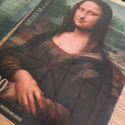 Puzzle Mona Lisa Clementoni 1000 pieces used