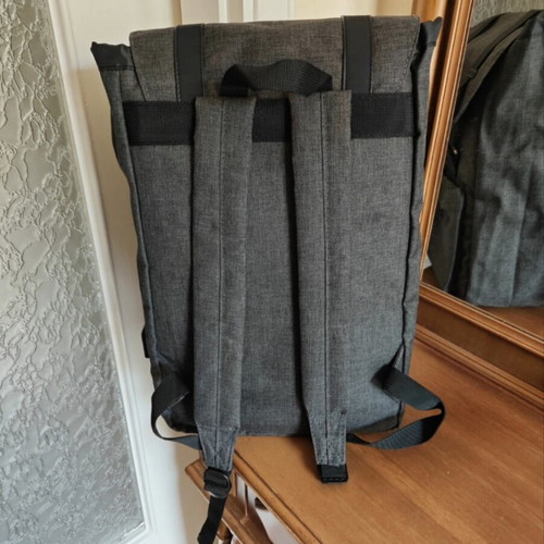Backpack with laptop compartment and USB charging port