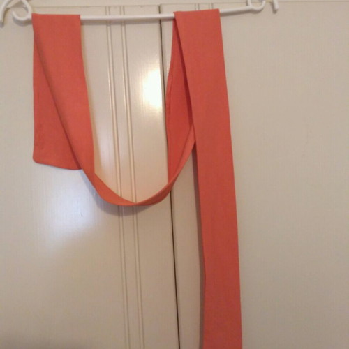 Blouse dress tirante with belt used, orange, one size