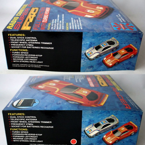Vintage Porsche F40 Super Racer remote control 1:16 new Well Tech