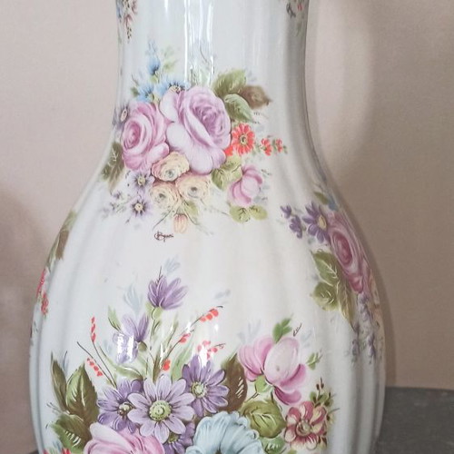 Porcelain vases set of 2, excellent quality, 36 cm height