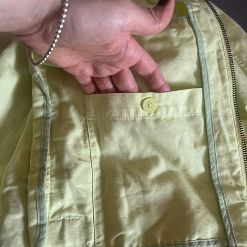 Lacoste men's lime vintage Harrington jacket size M like new