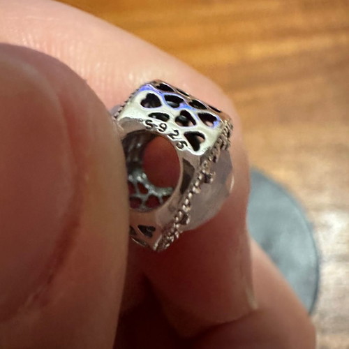 Silver symbol for bracelet like new used