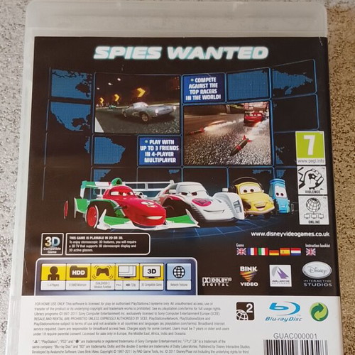 Cars 2 PS3 παιχνίδι σαν καινούργιο με βιβλιαράκι