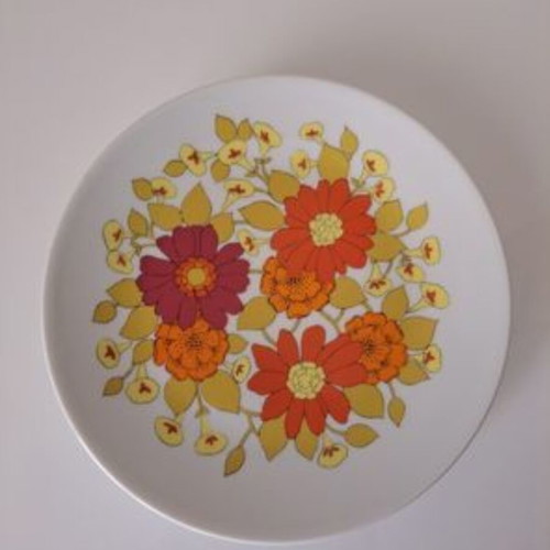 Scherzer Bavaria set of 6 porcelain serving plates Ø19.8cm