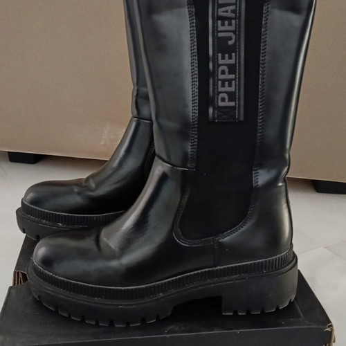 Pepe Jeans black boots size 38