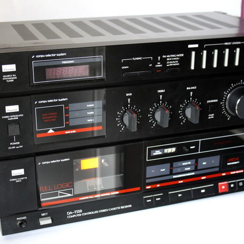 Sansui DA-T550 vintage stereo cassette receiver used, needs repair