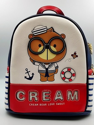 Cream Bear σακίδιο πλάτης καινούργιο με καρτελάκια, sailor design