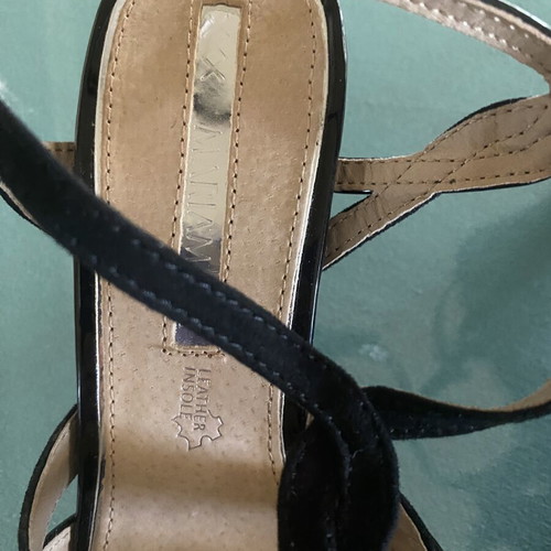 Mariamare Black Leather Women's Sandals Size 40 New