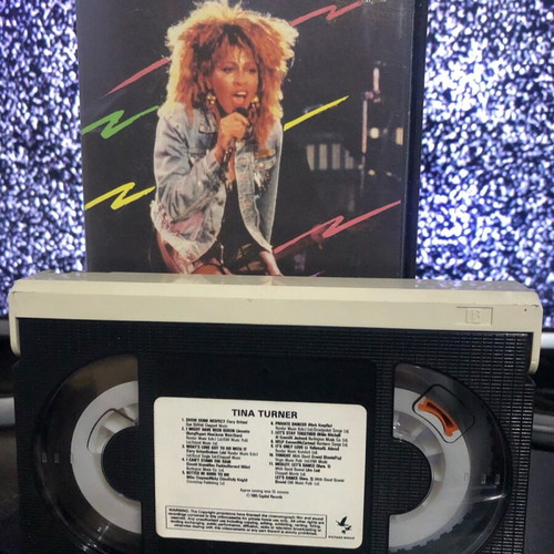 Tina Turner Private Dancer Tour ‘85 Betamax video cassette used