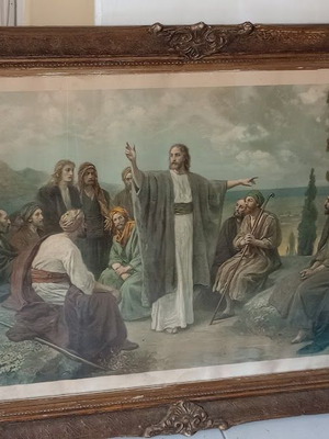 Jesus Teaching His Disciples Framed Art Print Like New