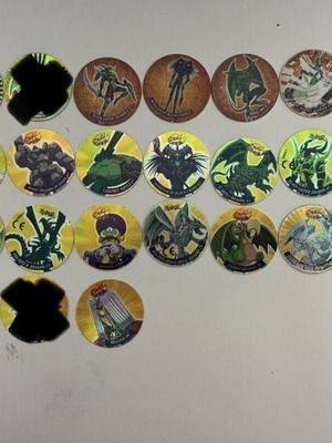 Tazos Yugioh used, set of 27 pieces