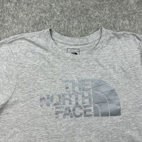 The North Face Gray Tonal Logo T-Shirt Women XL like new