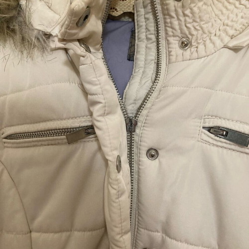 Toi&Moi cream jacket used, long, size small
