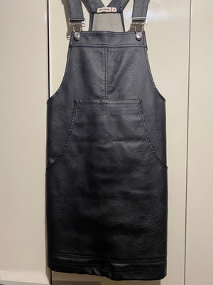 Leather salopette small new Pink Woman