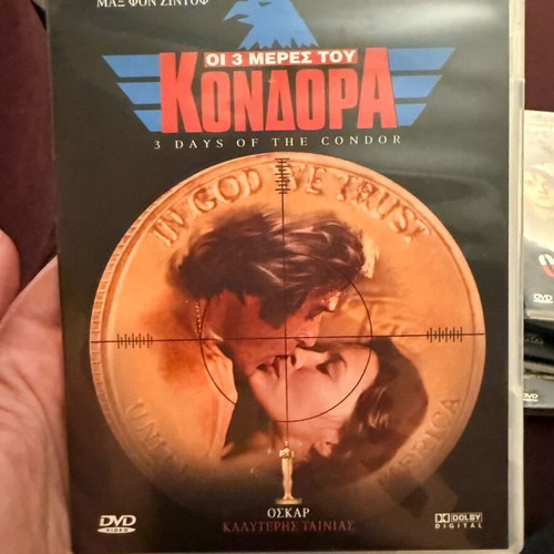 3 Days of the Condor DVD like new, political thriller