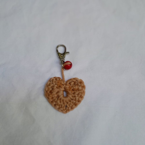 Charms keychain handmade, new, pink