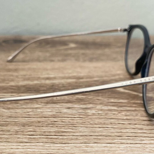 HUGO BOSS Myopia Glasses like new, black frame and silver arms
