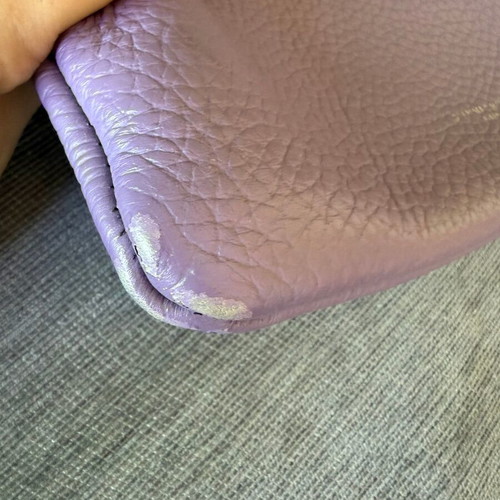 Gianni Chiarini lilac leather crossbody bag clutch
