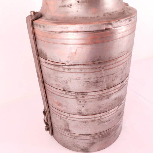 Copper chest used with 5 trays and salt cellar