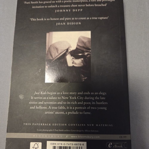 Just Kids by Patti Smith like new