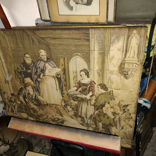 Tapestry embroidery blessing of game used