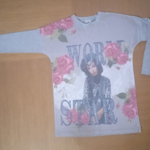 Evita blouse size 12Y like new, gray for 10-12 years
