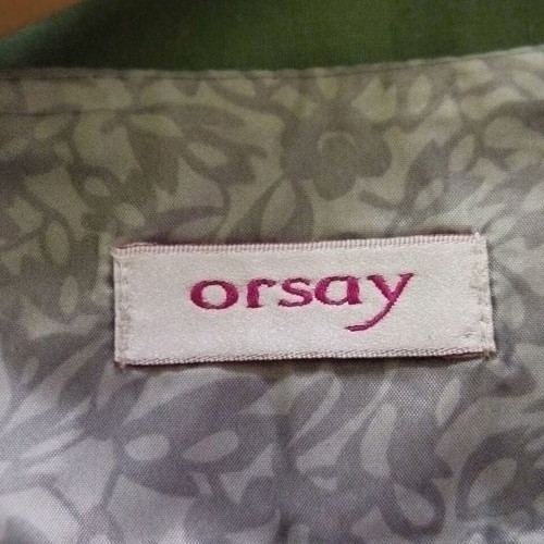 Orsay short skirt gray like new, summer with decorative pleats
