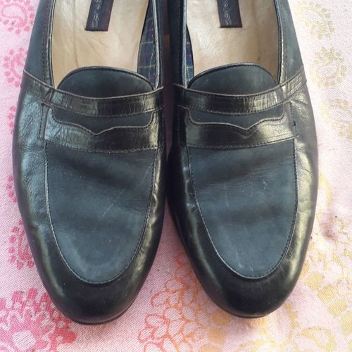 Petridis moccasins used, size 45, blue, made in Italy