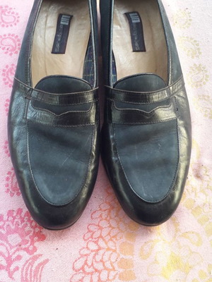 Petridis moccasins used, size 45, blue, made in Italy