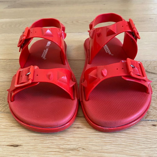 Melissa Undercover Red Sandals like new, size 38, spikes
