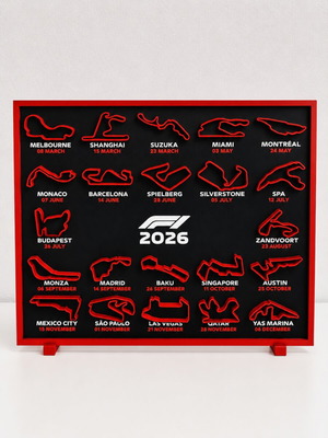 F1 2026 Decorative 3D Print New, desk or shelf display
