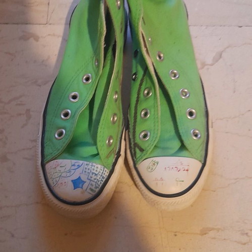 Converse sneakers used, green, size 36.5