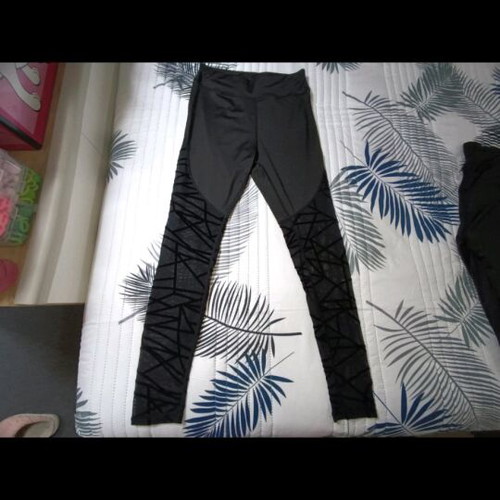Shein black leggings set like new with blouse and shorts