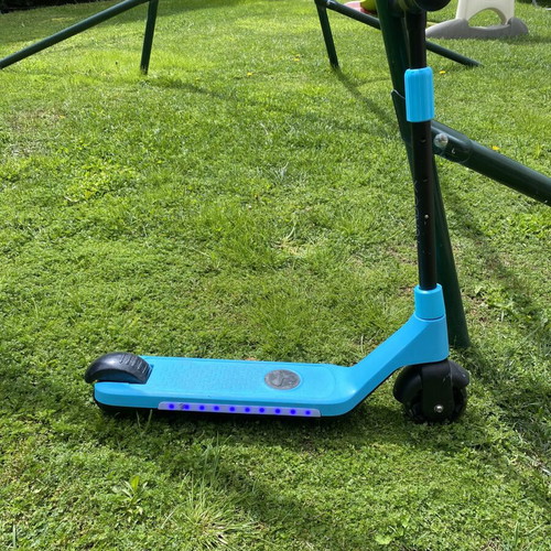 Electric children's scooter used with charger