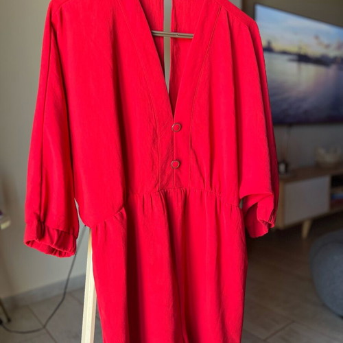 Zara one-piece shorts size M like new, red