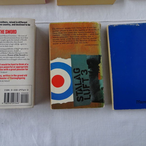 English books used, 15 vintage fiction and true stories
