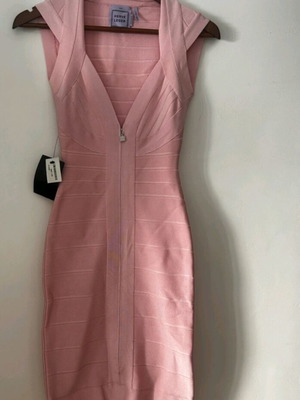 Hervé Léger pink dress XXS new