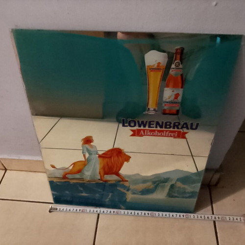 Lowenbrau Brewery Promotional Mirror 1980 Like New
