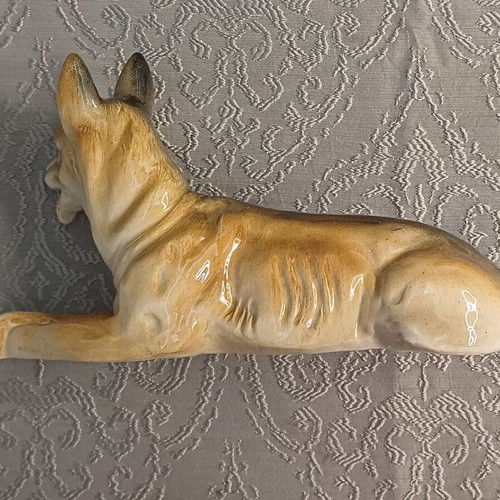Vintage porcelain decorative figure German Shepherd like new