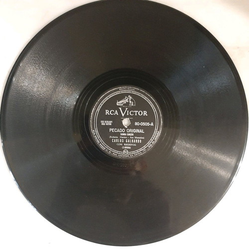 Carlos Galhardo Pecado Original 78 rpm Latin record used