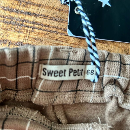 Sweet Petit checked baby trousers, size 68