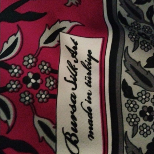 Silk scarf with matching pouch new