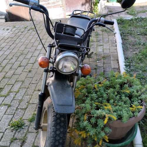 Honda CY 50 used, rare and collectible black motorcycle
