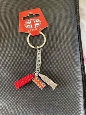 Keychain new with London charms
