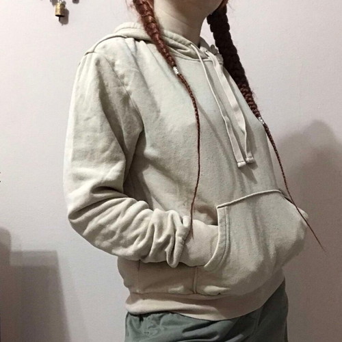 H&M Hoodie used, beige, size XS