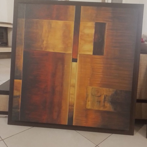Paintings like new, 2 pieces 0.98×0.98 each
