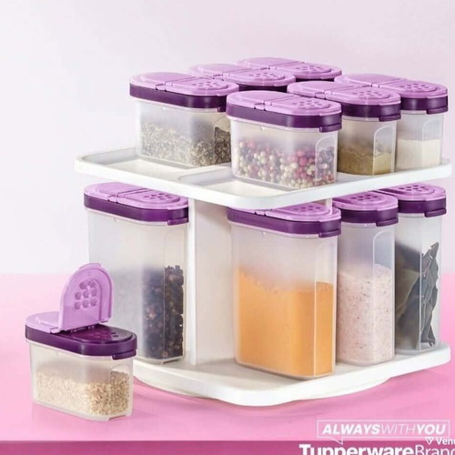 Tupperware spice set 16 pieces with rotating base new