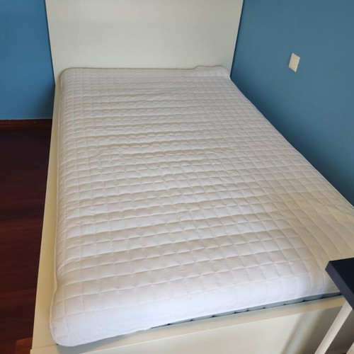 Bed with mattress, 2m x 1.20m, new, white