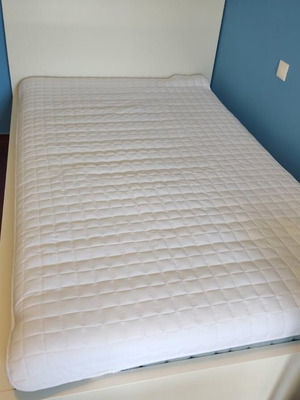 Bed with mattress, 2m x 1.20m, new, white